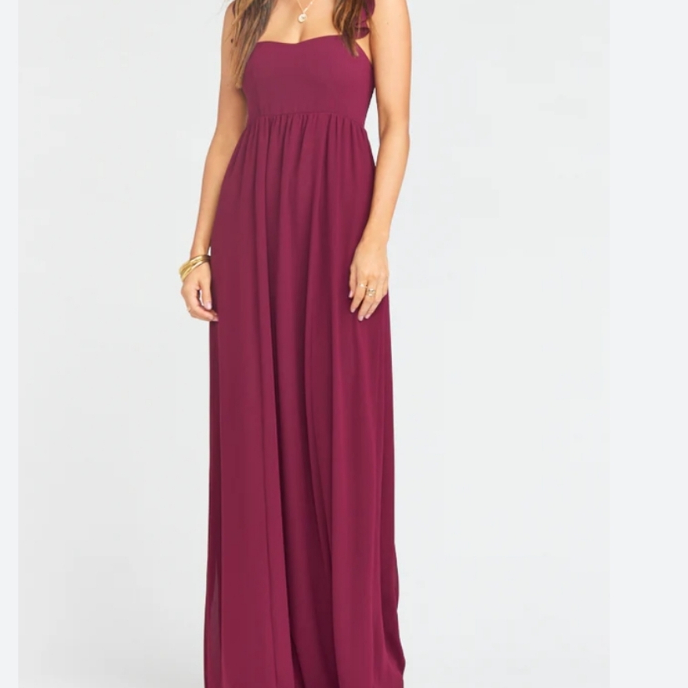 Show Me Your Mumu June Burgundy Maxi Dress Size‎ Medium
